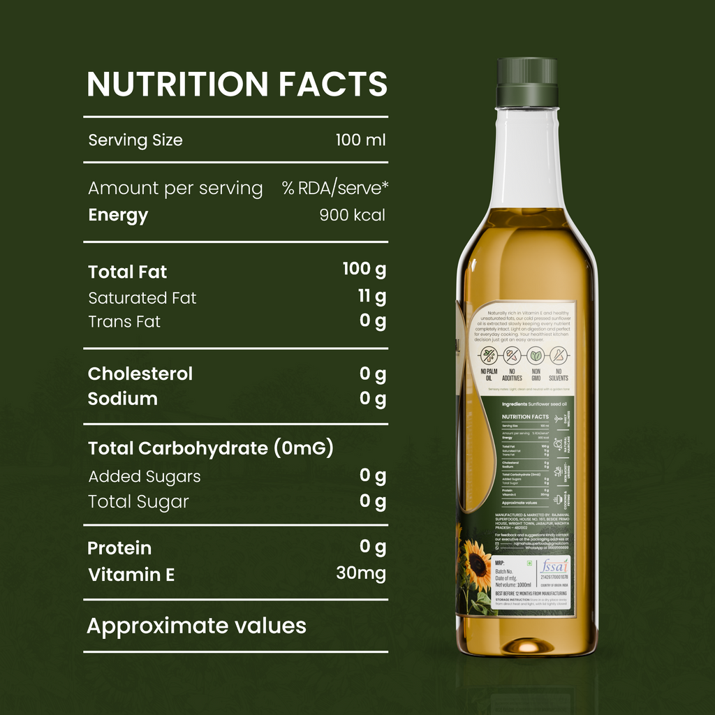 Sunflower Cold press oil