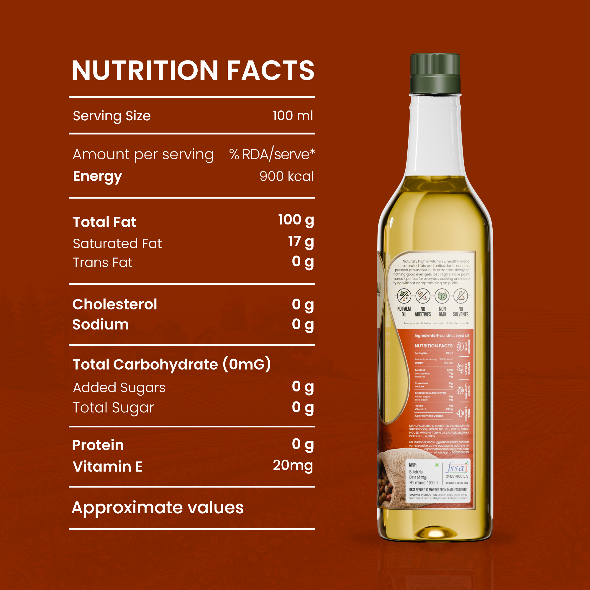 Groundnut Cold pressed oil