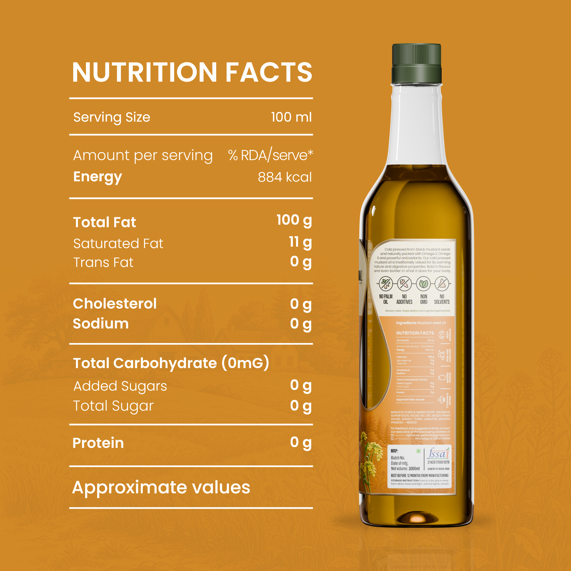 Mustard Cold pressed oil