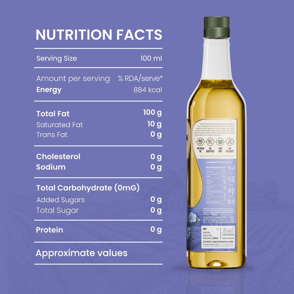 Flaxseed Cold pressed oil